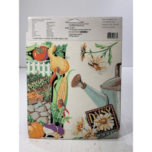 Daisy Kingdom No-Sew Fabric Applique Kit #6288 Gardening Vintage W/ Fabric - Picture 5 of 7